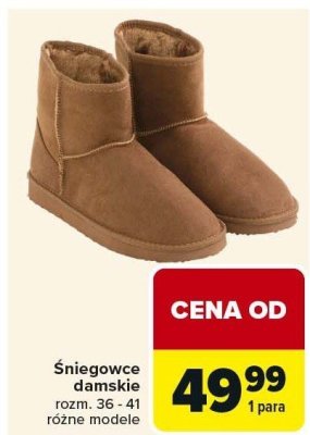 Śniegowce damskie Carrefour promocja w Carrefour