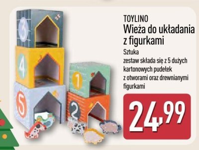 Wieża do układania z figurkami TOYLINO promocja w Aldi