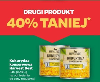 Kukurydza konserwowa Harvest Best promocja w Netto