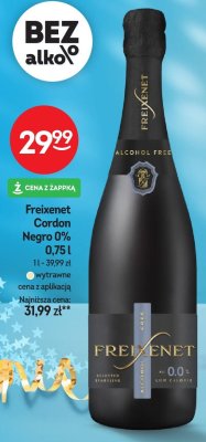 Napój Freixenet Cordon Negro 0% 0,75l promocja w Żabka