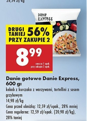 Kebab z kurczaka z warzywami Danie express promocja