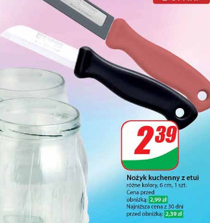 Nożyk kuchenny 6 cm z etui promocja