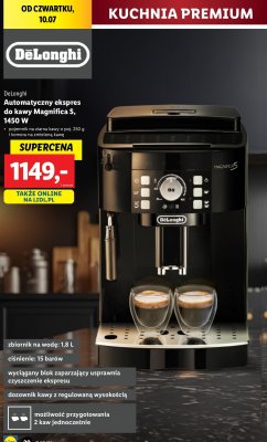 Ekspres ciśnieniowy magnifica s ecam 12.123.b De'longhi promocja