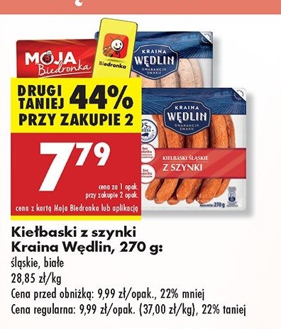 Kiełbasa śląska z szynki Kraina wędlin promocja