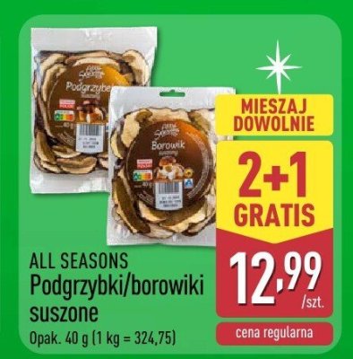 Borowiki suszone  promocja w Aldi