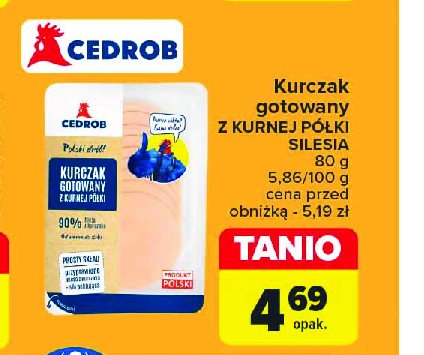 Kurczak gotowany z kurnej p贸艂ki Cedrob promocja