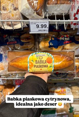 Babka piaskowa cytrynowa Dan Cake promocja w Dino