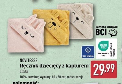 Ręcznik dziecięcy z kapturem Novitesse promocja
