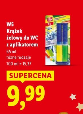Krążek żelowy do WC  z aplikatorem różne rodzaje promocja w Lidl