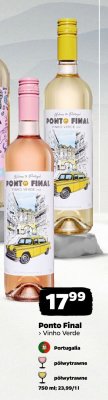 Wino Ponto Final półwytrawne różowe promocja w Netto