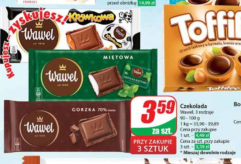 Czekolada Wawel 70% cocoa promocja