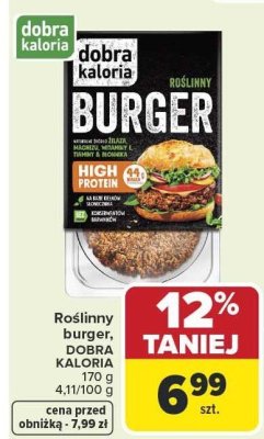 Burger roślinny DOBRA KALORIA promocja w Carrefour