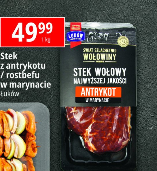 Stek wołowy z rostbefu w marynacie po hiszpańsku Łuków promocja