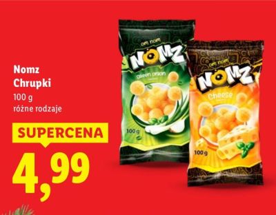 Chrupki Nomz Chrupki promocja w Lidl