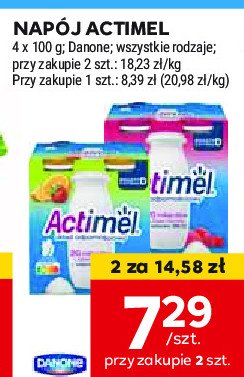 Jogurt malina Danone actimel promocja