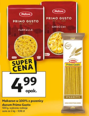 Makaron w 100% durum 500 g wybrane rodzaje Primo Gusto promocja w Auchan