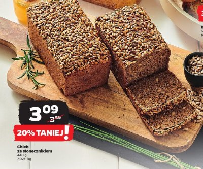 Chleb ze słonecznikiem promocja w Netto