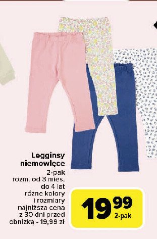 Legginsy niemowlęce promocja w Carrefour