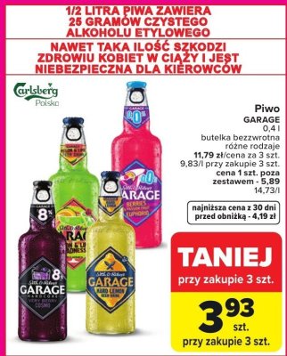Piwo Garage promocja w Carrefour