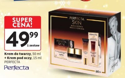 Zestaw kosmetyków PERFECTA krem do twarzy i serum - Krem do twarzy 50ml + Krem pod oczy 15ml promocja w Intermarche