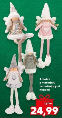 Aniołek z materiału ze zwisającymi nogami promocja w Kaufland