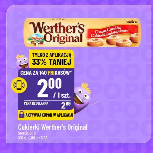 Cukierki śmietankowe Werther's original promocja