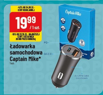 Ładowarka samochodowa Captain Mike promocja w POLOmarket
