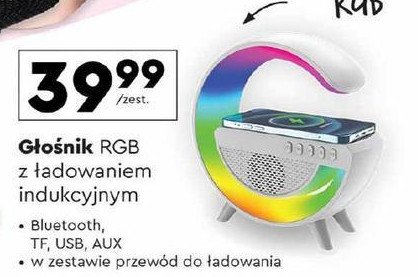 Głośnik rgb z ładowaniem indukcyjnym Forever promocja