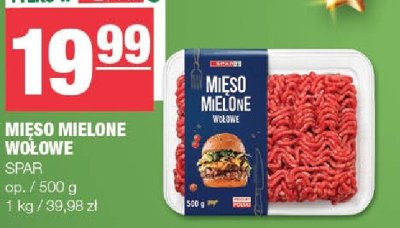 Mięso mielone wołowe SPAR promocja w SPAR