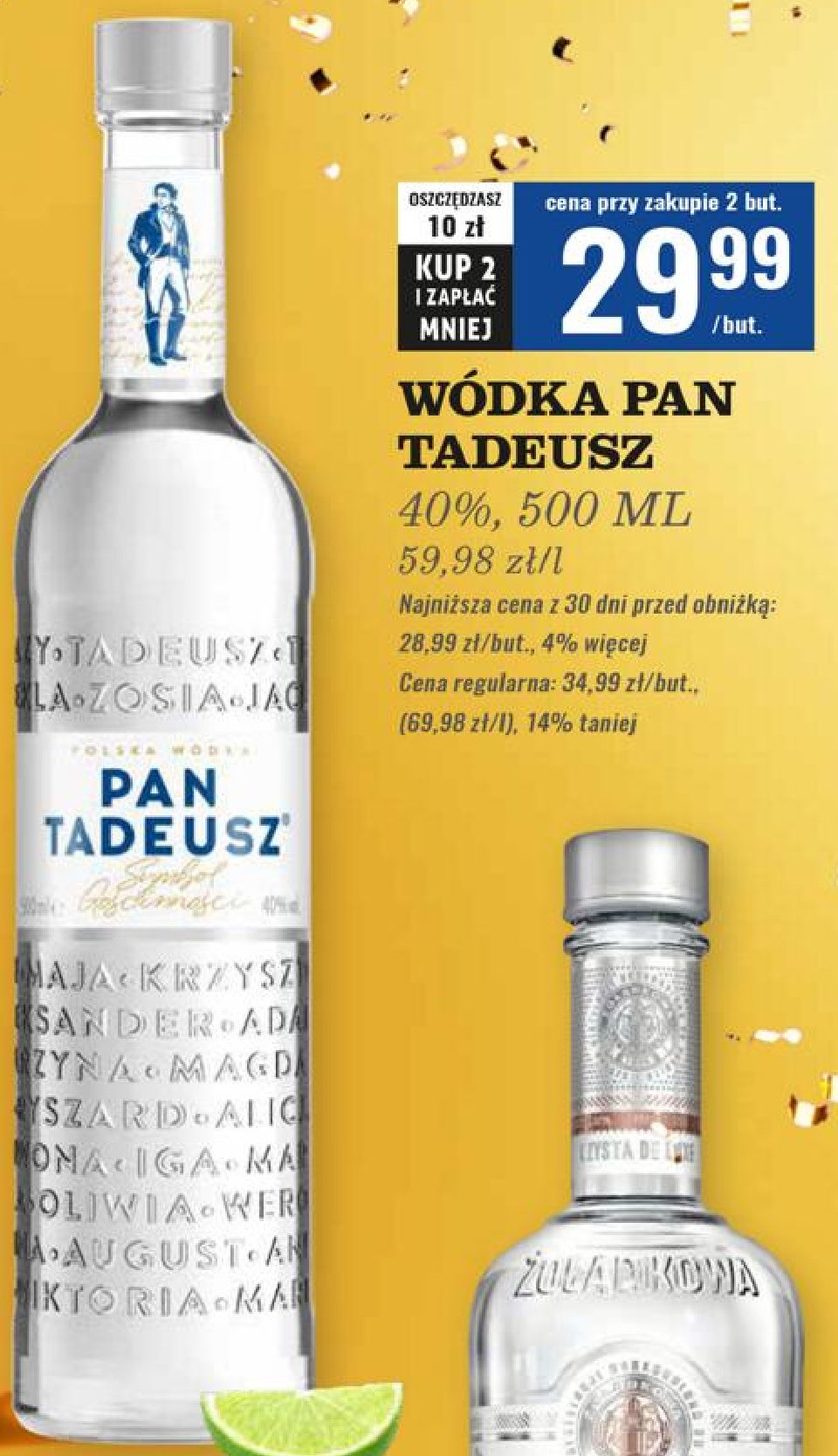 Wódka PAN TADEUSZ promocja