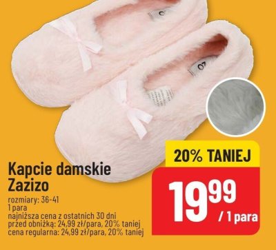 Kapcie damskie  rozmiary: 36-41  promocja w POLOmarket