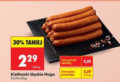 Kiełbaski śląskie  promocja w Biedronka