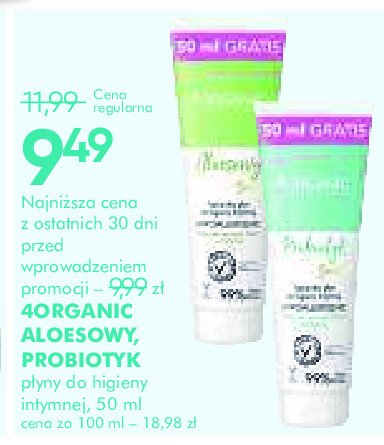 Naturalny płyn do higieny intymnej probiotyk sensitive 4organic promocja w Super-Pharm