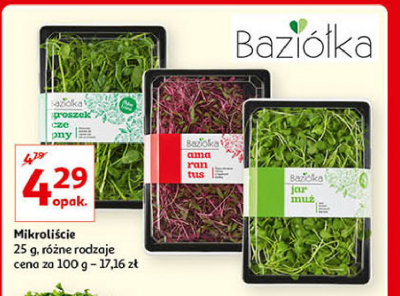 Mikroli艣cie groszek czepny Bazi贸艂ka promocja