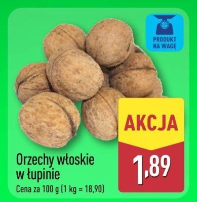 Orzechy włoskie promocja w Aldi