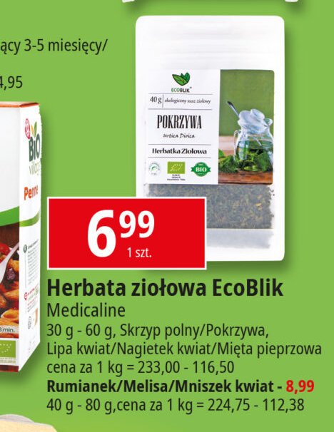 Mięta pieprzowa Ecoblik promocja w Leclerc