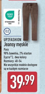Jeansy męskie UP2FASHION promocja w Aldi