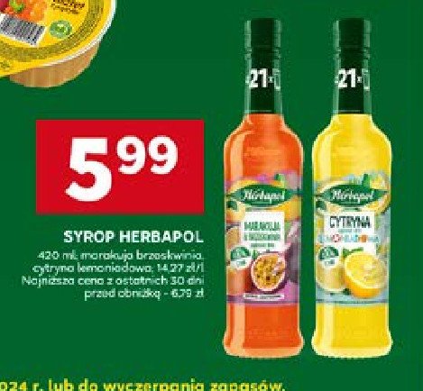 Syrop cytryna lemoniadowa Herbapol promocja w Stokrotka