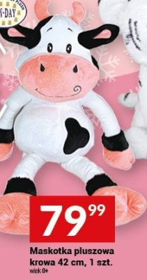 Maskotka pluszowa krowa 42 cm, 1 szt. promocja w Twój Market