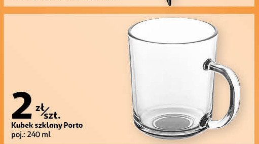 Kubek szklany porto 240 ml promocja