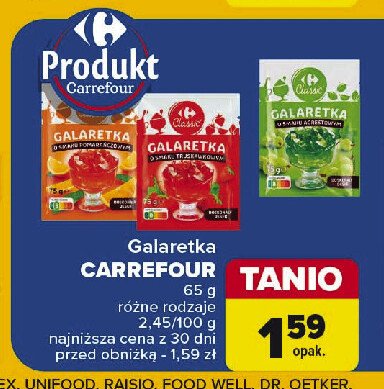 Galaretka pomarańczowa Carrefour classic promocja