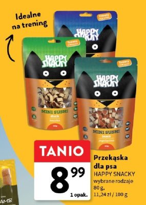 Przekąska dla psa HAPPY SNACKY wybrane rodzaje promocja w Intermarche