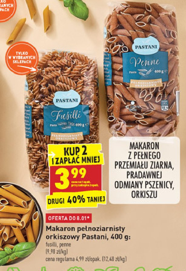 Makaron świderki Pastani promocja