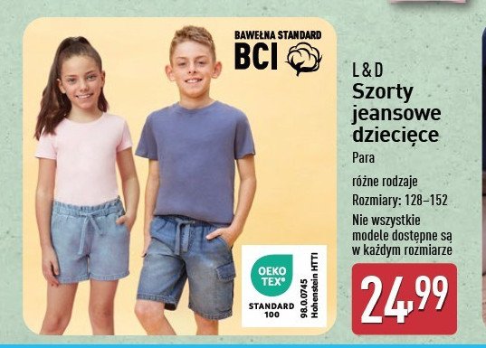 Szorty jeansowe 128-152 Lily & dan promocja w Aldi
