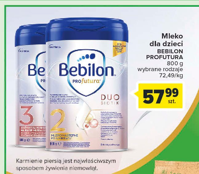 Mleko duo biotik 2 Bebilon profutura promocja