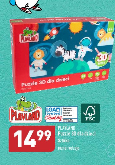 Puzzle 3d Playland promocja