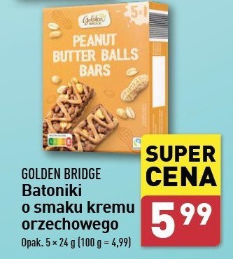 Batoniki z kremem orzechowym GOLDEN BRIDGE promocja