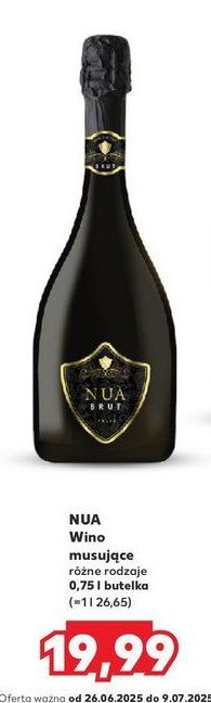 Wino NUA BRUT promocja w Kaufland