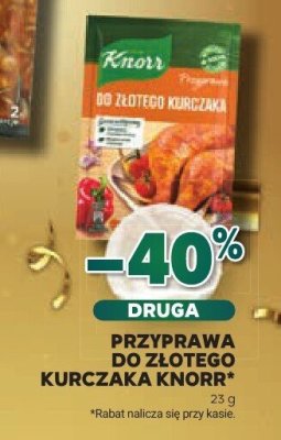 Przyprawa do złotego kurczaka Knorr promocja w Stokrotka