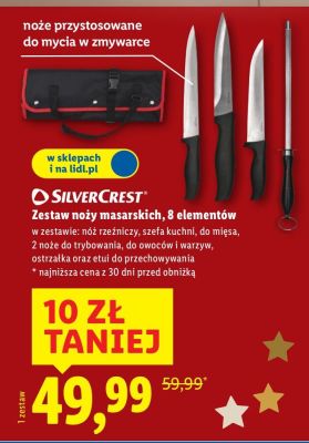 Zestaw noży masarskich 8 elementów  promocja w Lidl